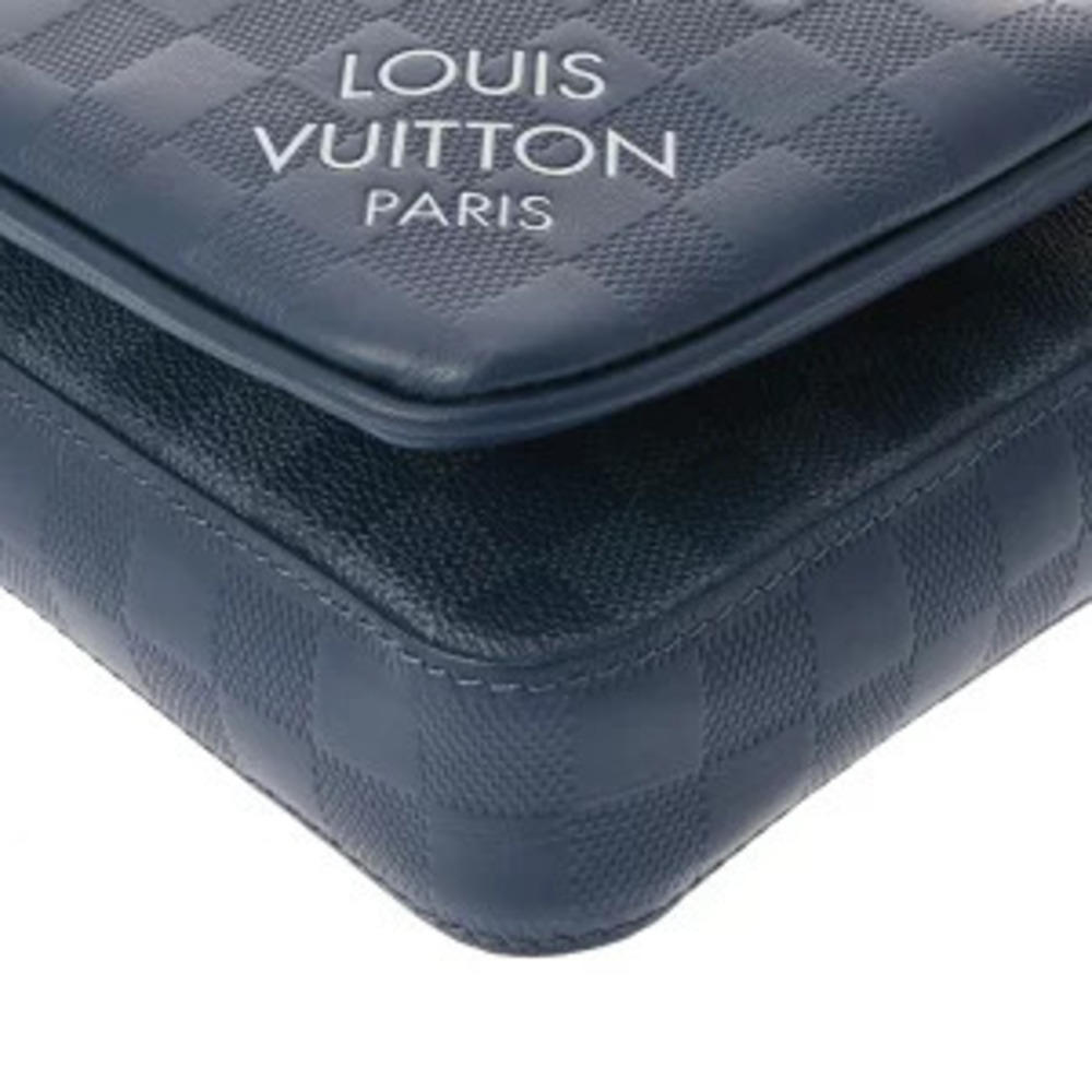 Louis Vuitton Damier Graphite Black Infini Black Trio Messenger Bag Blue - Picture 6 of 7